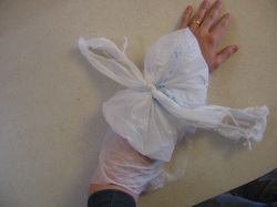How to make your own ice pack or ice bag, by Dr. Johnson of Johnson Family Chiropractic of Peoria, IL.